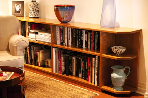 Beautifully carved, kauri pine cupboard/seat, 2 door, Australian