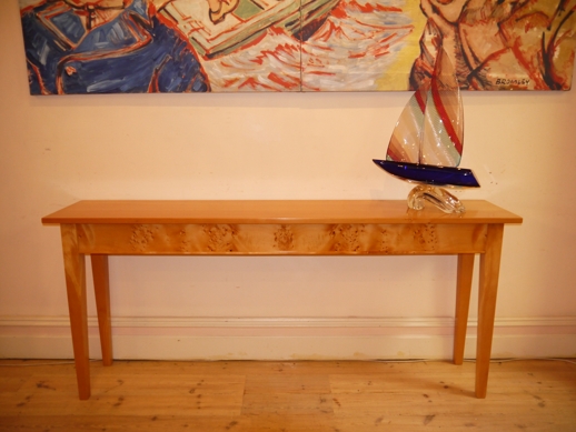 Painting "Clocks, Boats & Blue Birds" by David Bromley, acrylic on canvas