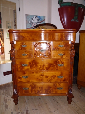 Servery, Barossa Valley Germanic style, pine, 5 drawers with pot shelf