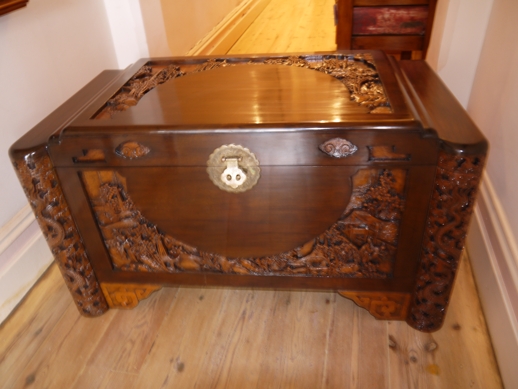 Pair of ebonized pedestals, French polished, 970mm, South Australian